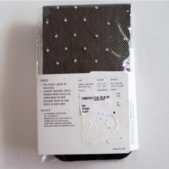 DKNY Sexy Micro Fishnet Stone Shine Crystal Bling Tights Black - Picture 6 of 7